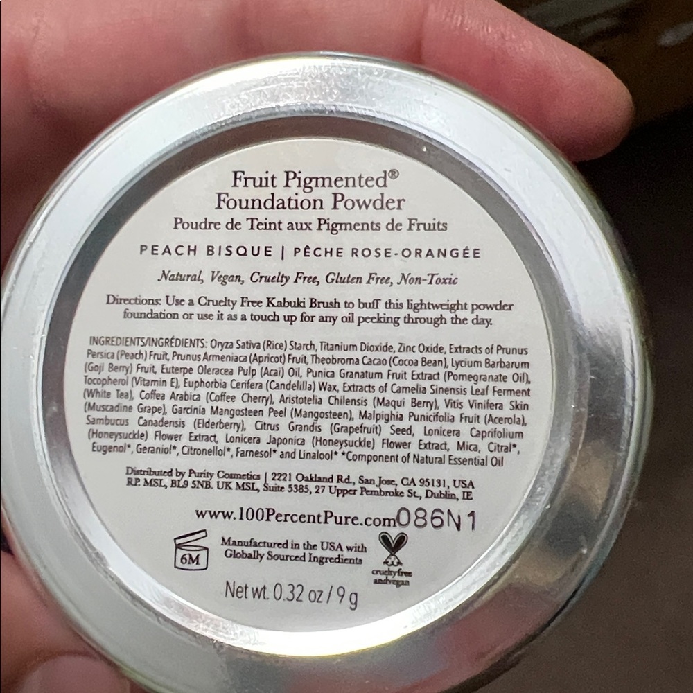 Non toxic beauty:100% pure fruit pigmented foundation powder,Osea undaria body - Picture 2 of 3